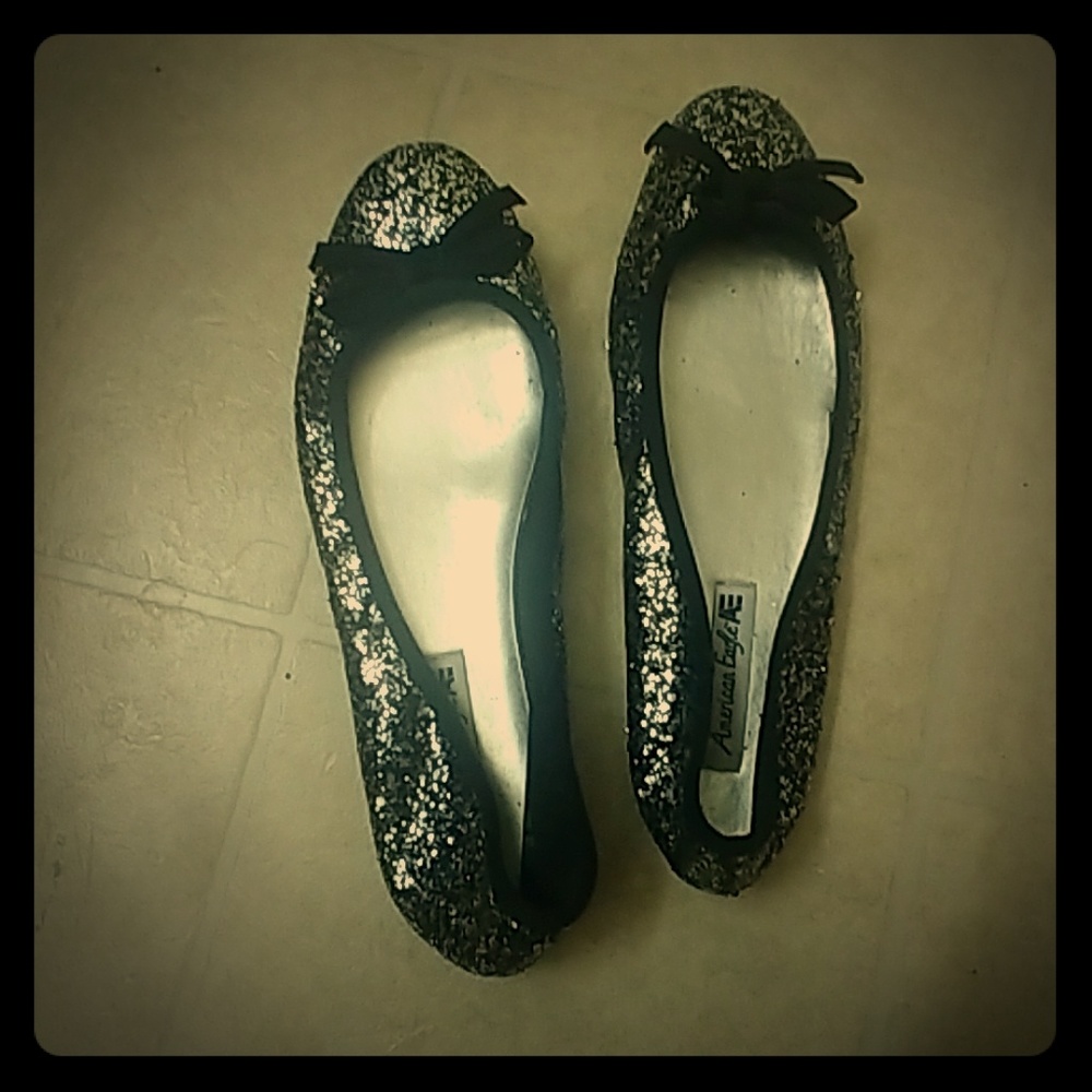 American Eagle Women's sparkly bowtie flats Today